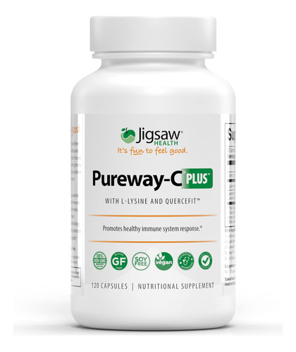 Jigsaw Health Pureway-c Plus Con L-lisina Y Quercetina, 120 