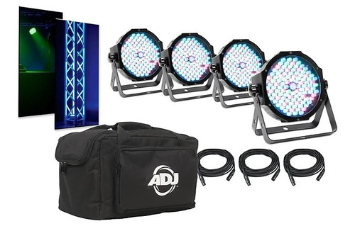 American Dj Mega Par Profile Plus Led Pars 4-pack With Cable