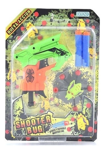 Spin Blade Shooter Bug Juguete Infantil Ditoys 2349 Color Verde Claro