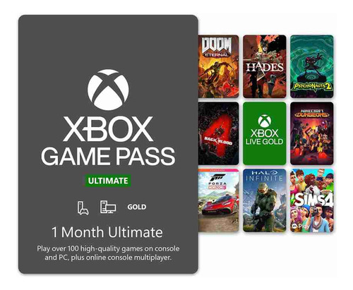 Xbox Game Pass Ultimate 1 Mes Código Digital