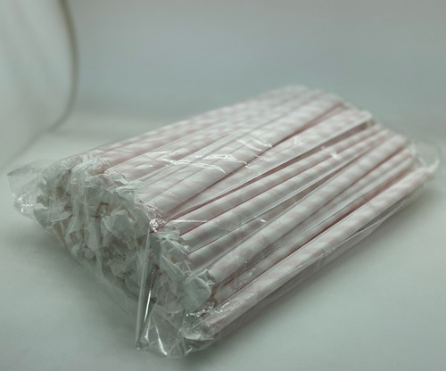 Imagen 3 de 4 de Bombillas De Papel Envueltas - 100 Unidades