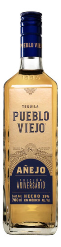 Tequila Pueblo Viejo Añejo Ed Aniversario 700 Ml