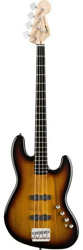 Bajo Electrico Squier Jazz Bass Deluxe Activo 4 Cuerdas Color Sunburst Orientación De La Mano Diestro