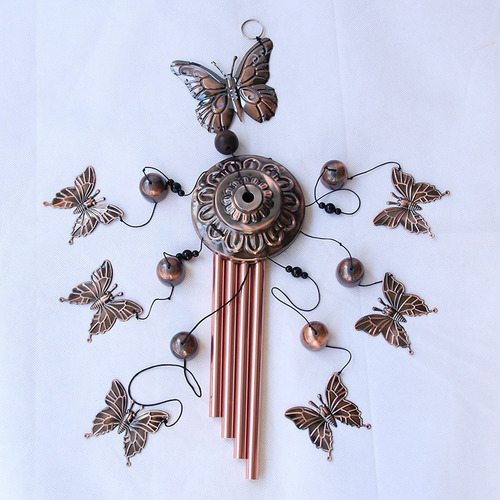 N Campanillas De Viento De Mariposa De Metal Decoraciones