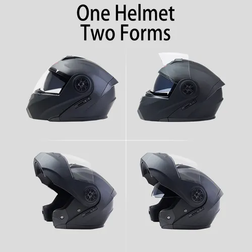 Casco De Moto Modular Integrado,con Bluetooth