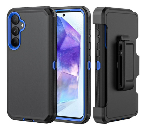 Estuche Case Antigolpe Y Clip Para Samsung Galaxy A55 + Mica