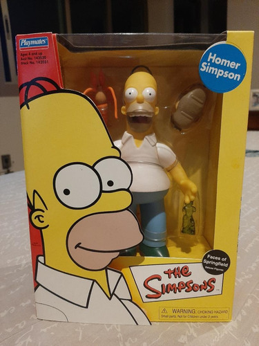 Figura Homero Los Simpsons Playmates Deluxe Mide 22cm