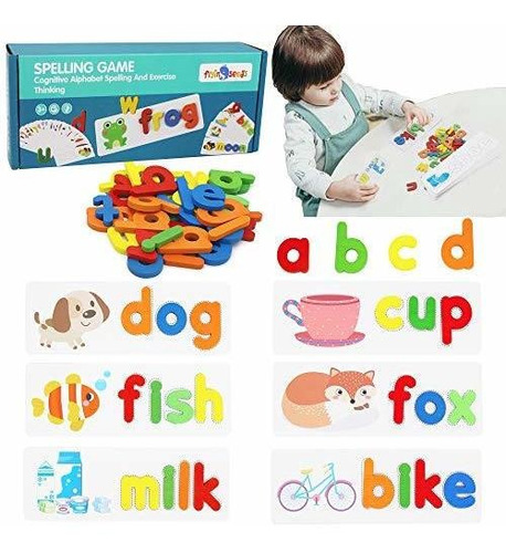 Tarjeta Didactica - See And Spell Learning Toys, Cvc Word Bu