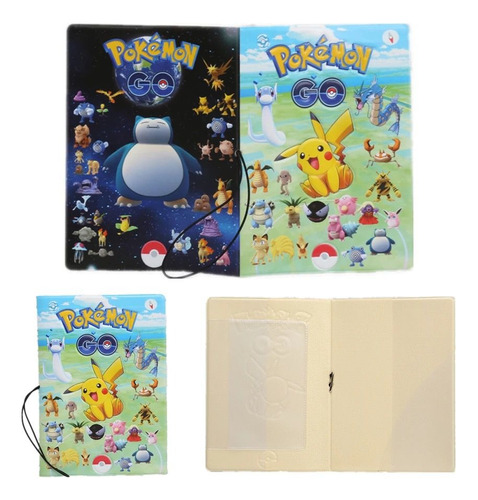 Porta Pasaporte Pokemón Pikachú Documentos Pokebola Viajeros