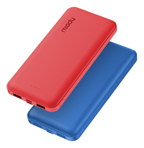 Miady Paquete De 2 Cargadores Portatiles De 15000 Mah, Carga