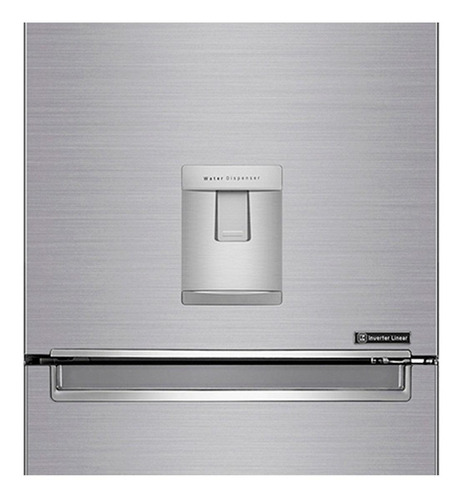Heladera inverter no frost LG Bottom Freezer GB37SPP platinum silver con freezer 336L 127V