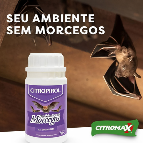 Kit 5 Unidades - Citropirol Desalojante Para Morcegos 200ml