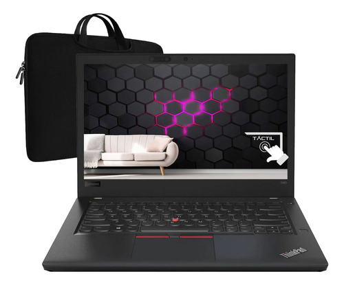 Notebook Lenovo T480 Core I5 8350u 16 240 14 Fhd Tactil W11p (Reacondicionado)