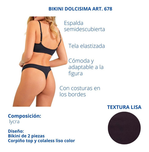 Imagen 3 de 7 de Malla Bikini Dama Verano Dos Piezas Dolcisima 678
