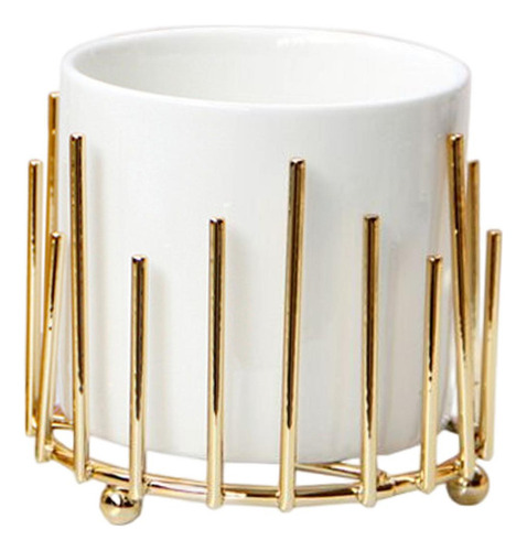 Soporte Para Brochas De Maquillaje, Recipiente Para Dorado S