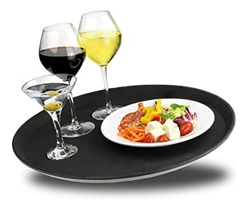 Imagen 4 de 9 de Pizzera Bandeja Mozo Antideslizante Reforzada 40 Cm Silmar