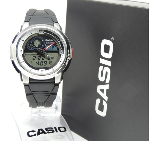 Relógio Casio Termômetro Mod: Aqf-102w-7bvdf - Nf E Garantia