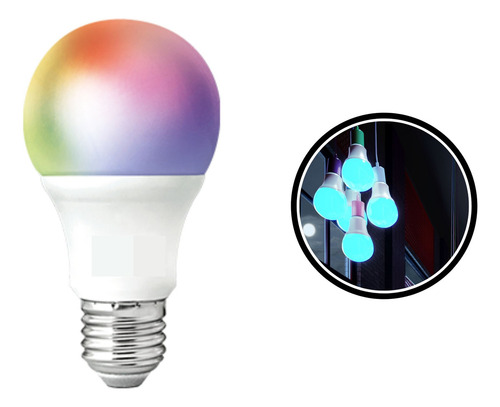 Kit 5 Lâmpada Inteligente Rgb Wifi Assistentes Neo 10w Avant 110v/220v