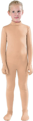 Disfraces De Body Enterizo Estilo Zentai Beige Talla M