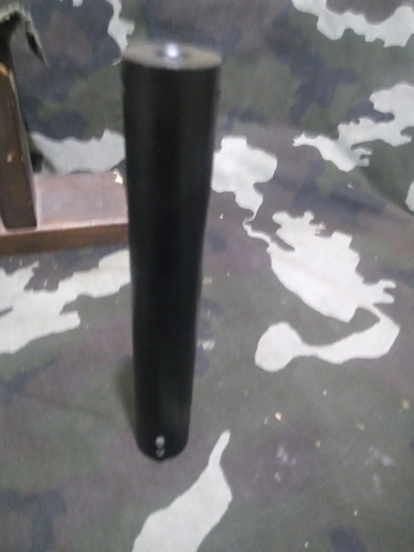 Rifle Shark Supresor De Sonido Para Cañón Sin Rosca Negro 55 Mm