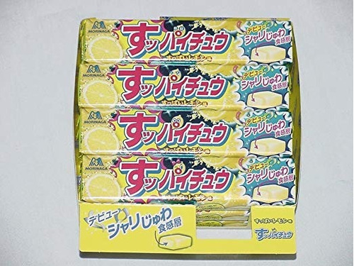 12 Big Packs- Morinaga Limón Amargo Hi Caramelo Chew Japanes