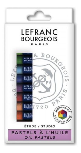 Pastel Oleoso Lefranc & Bourgeois 12 Cores 806309