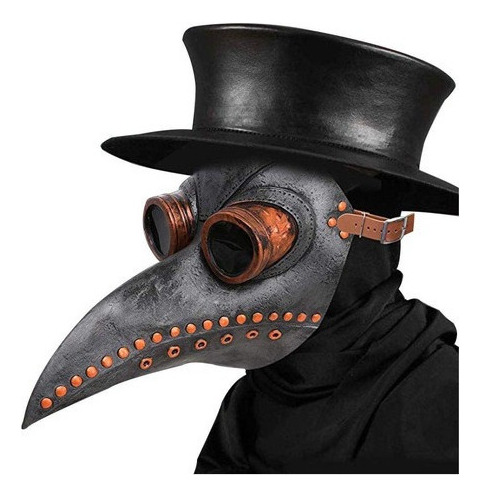 Plague Doctor Máscara - Largo Nariz Pájaro Pico Steampunk