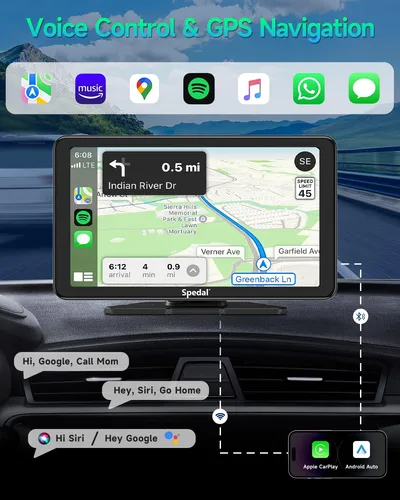 Estéreo Portátil Spedal Cl786 Con Carplay Y Android Auto