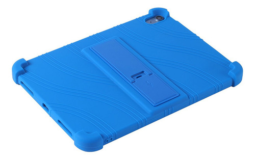 Funda Silicon Para iPad 11 Pulgadas A16 Con Base Color Azul