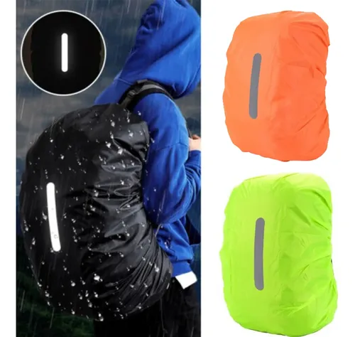 Funda Cubre Mochila Impermeable Reflectante 45-55 Litros