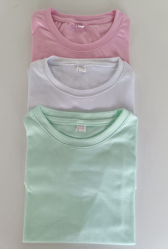 Playera De Algodón Fresco, Tela Suave Pak 3 Piezas