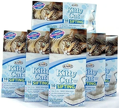 Kitty Cat Sifting Litter Box Liners 10 Por Caja Mas 1 Trans