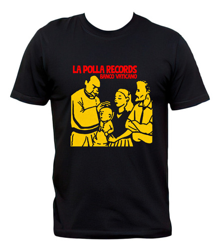 Remera Negra La Polla Records Banco Vaticano Punk