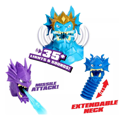 Heroes Of Goo Jit Zu King Hydra Deep Go Sea Figura 3 En 1