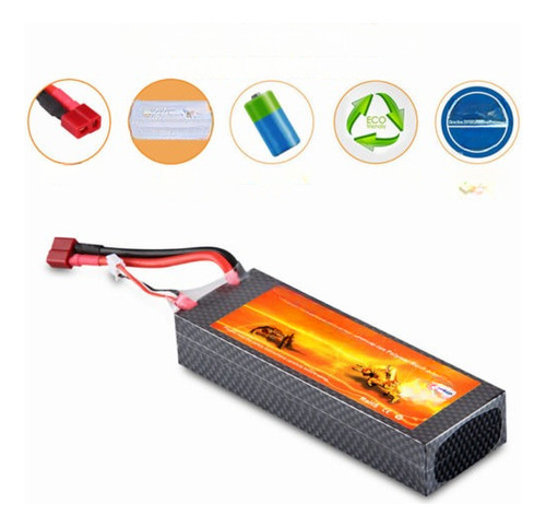 2 C 25 7.4v Batería De 7000mah Lipo Pack Decanos Para Rc Hel