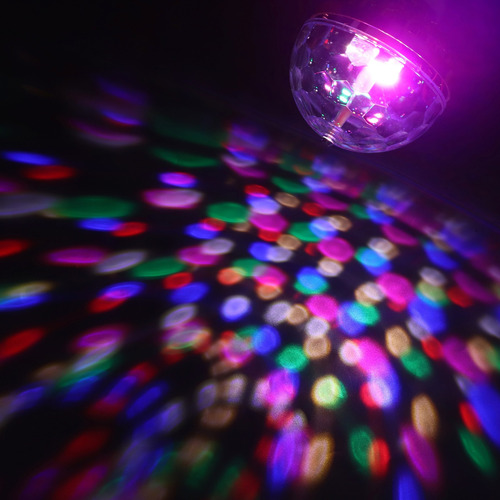 Luz Nocturna Colorida, Bola Giratoria Led, Luces De Fiesta D