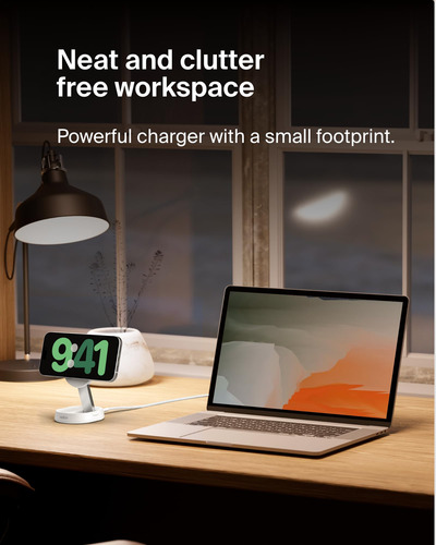 Soporte De Carga Belkin Boostcharge Pro 15w Magsafe White