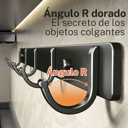 2pzs Percheros Pared Multifunción 8 Ganchos De Llave Y Gorra Acero Inoxidable, Duradero Y Duradero, Versátil Y Ahorro De Espaciogomita