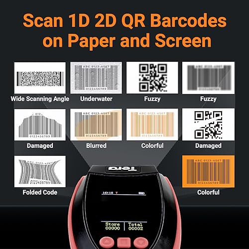 Escáner De Código De Barras Inalámbrico Tera Pro 1d 2d Qr Pa