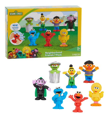 Amigos Del Vecindario Sesame-street, Figuras Posibles De 7 P