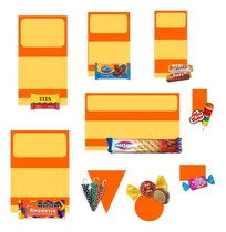 Comprar Kit Moldes Candy Bar Empresarial Plantillas Fondos Cliparts