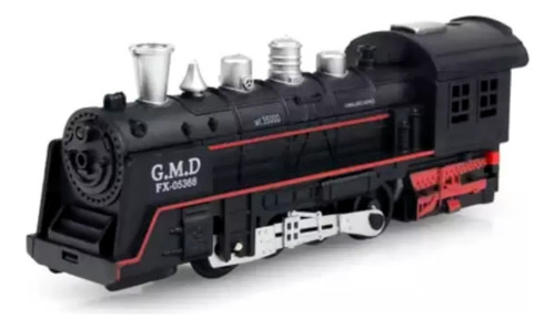 Brinquedo Ferrorama Trenzinho Com Trilho Vagões Com Luz 13pç Preto