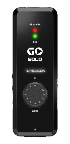 Tc Helicon Go Solo Interfaz De Audio / Midi Hd Portátil