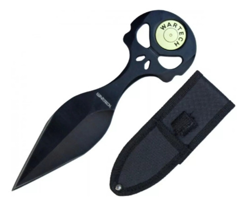 Push Dagger Wartech Punisher 3.5in Navaja Tactica Funda Color Negro