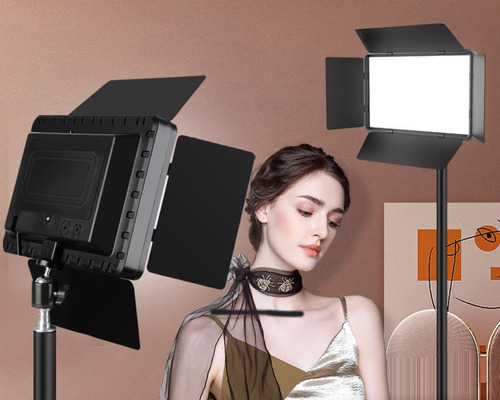 Panel Luz Led De Iluminación Fría Y Cálida Lampara Foto Video Studio De 10 Pulgadas Set De Fotografía Profesional Mxcheckk Maquillaje Control Remoto Dimeable 50 W Intensidad De 2700 K A 6500 K