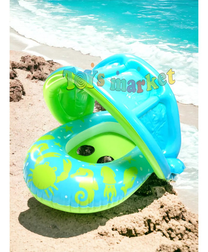 Flotador Asiento Con Techo Inflable Salvavidas Bebe Bestway