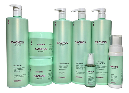 Mascara Nutrição Intensa Cachos Vegan Essendy 7 Oleos 500g