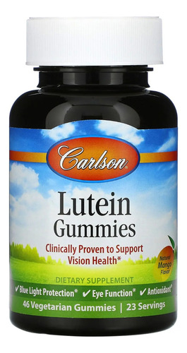 Carlson Labs Lutein Gummies 23serv Mango 46vegetariangum Sfn