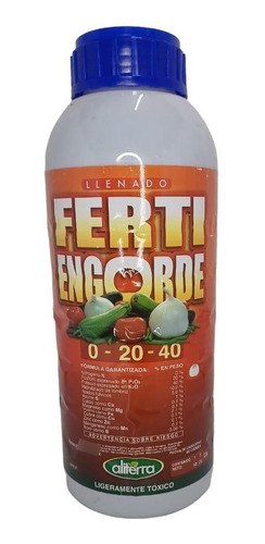 Fertiengorde 1 Lt Nutriente 0-20-40 Para Llenado