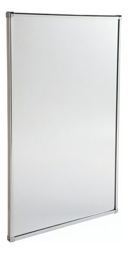 Espelho Multiuso Astra Aluminio Lisa 60 X 40 Cm Lb5/l Cor da moldura Cromado